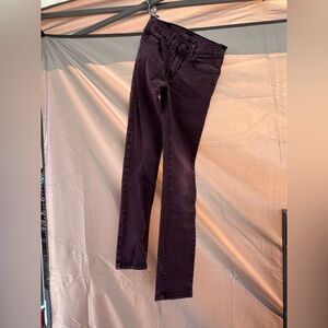 Levi's Boys Burgundy Slim Jeans sz 26x26